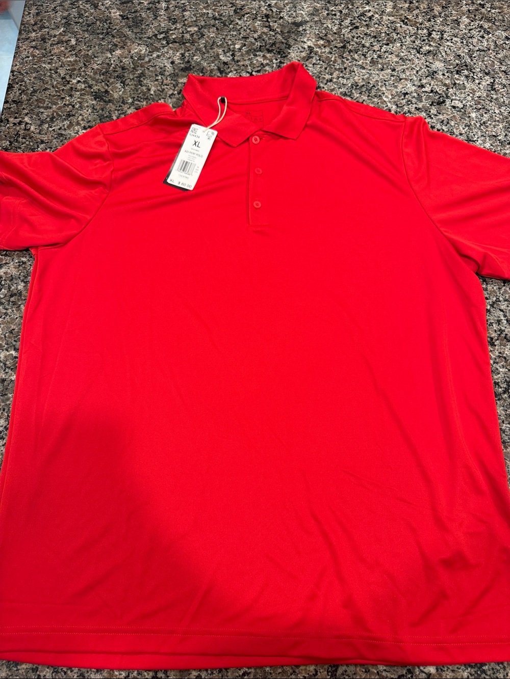 adidas Men's Red Performance Polo